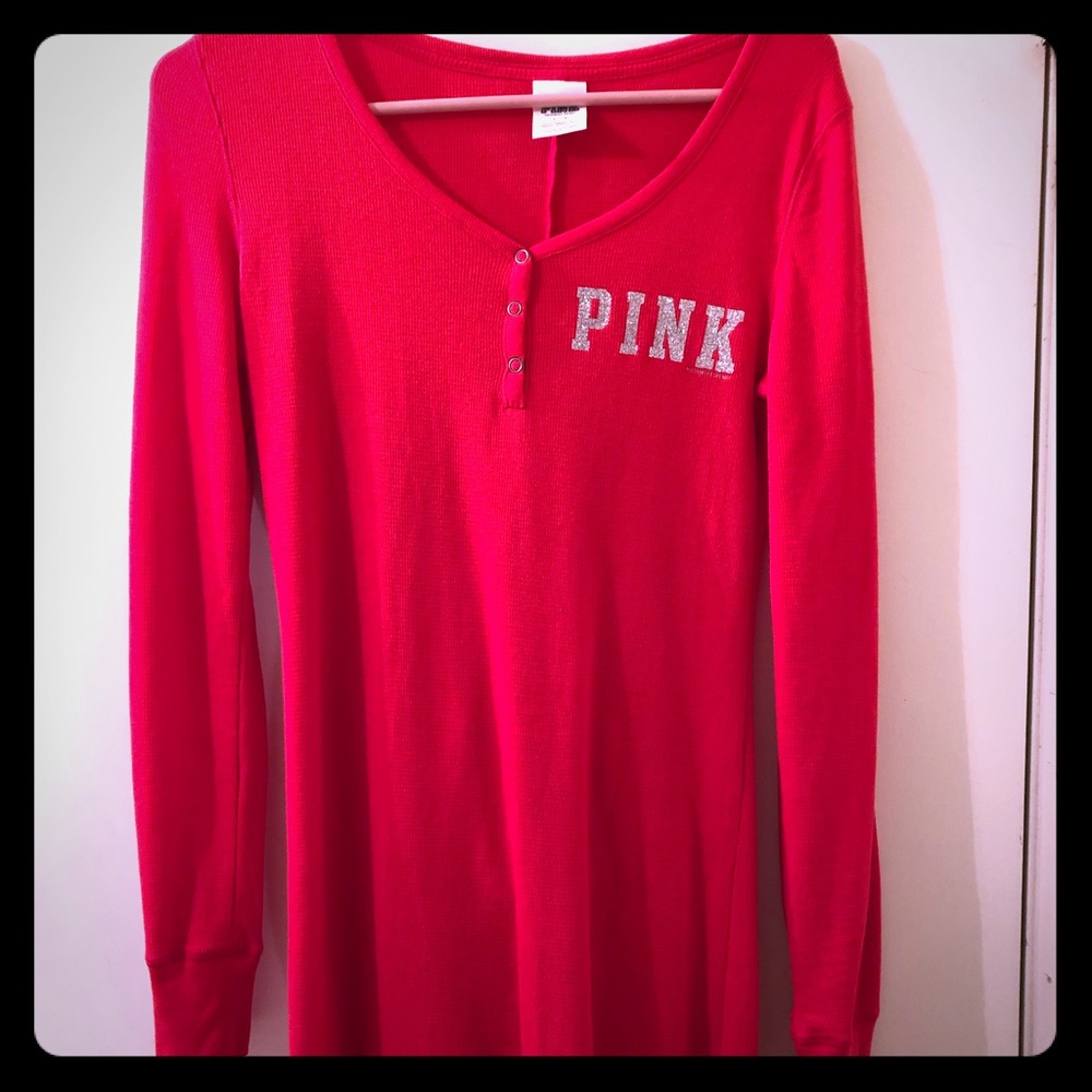 VS Pink Long Jane Thermal Pajamas w/butt flap